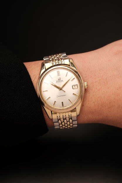 1963 Omega Seamaster Automatic Two-Tone REF. 166.010 + Beads of rice bracelet