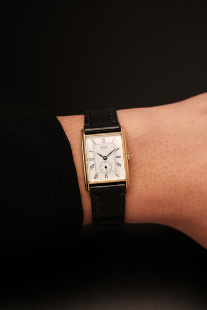 1981 SEIKO TANK ROMAN SUB-SECOND 1428-5020 (20X29MM)