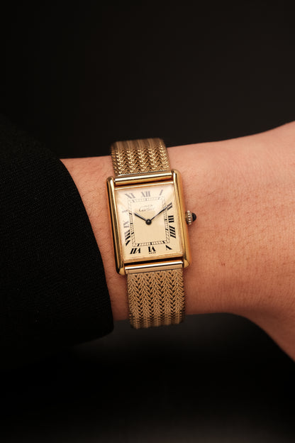 CARTIER MUST DE TANK VERMEIL (LM 23x31mm) ROMAN DIAL HAND WINDING 6020855