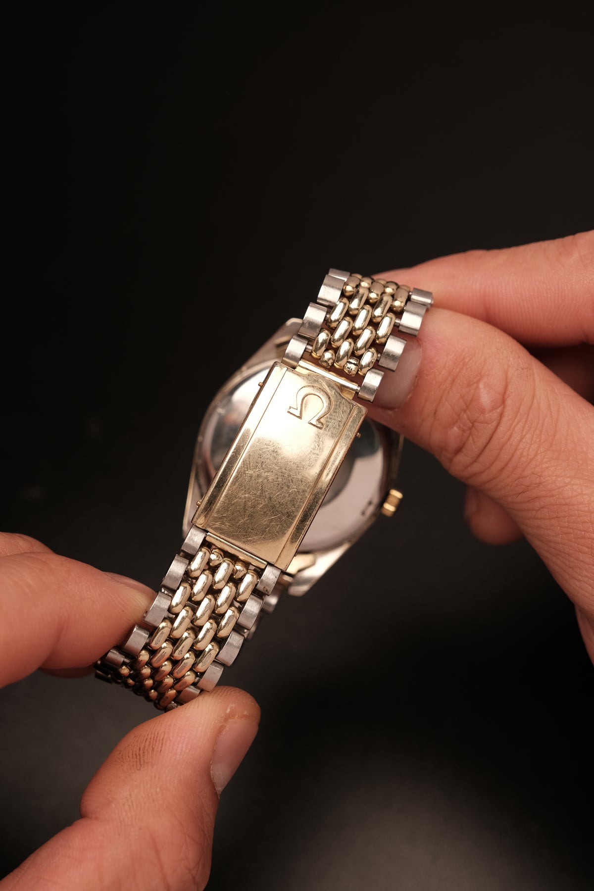1963 Omega Seamaster Automatic Two-Tone REF. 166.010 + Beads of rice bracelet