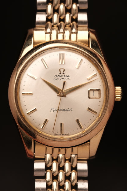 1963 Omega Seamaster Automatic Two-Tone REF. 166.010 + Beads of rice bracelet