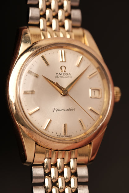 1963 Omega Seamaster Automatic Two-Tone REF. 166.010 + Beads of rice bracelet