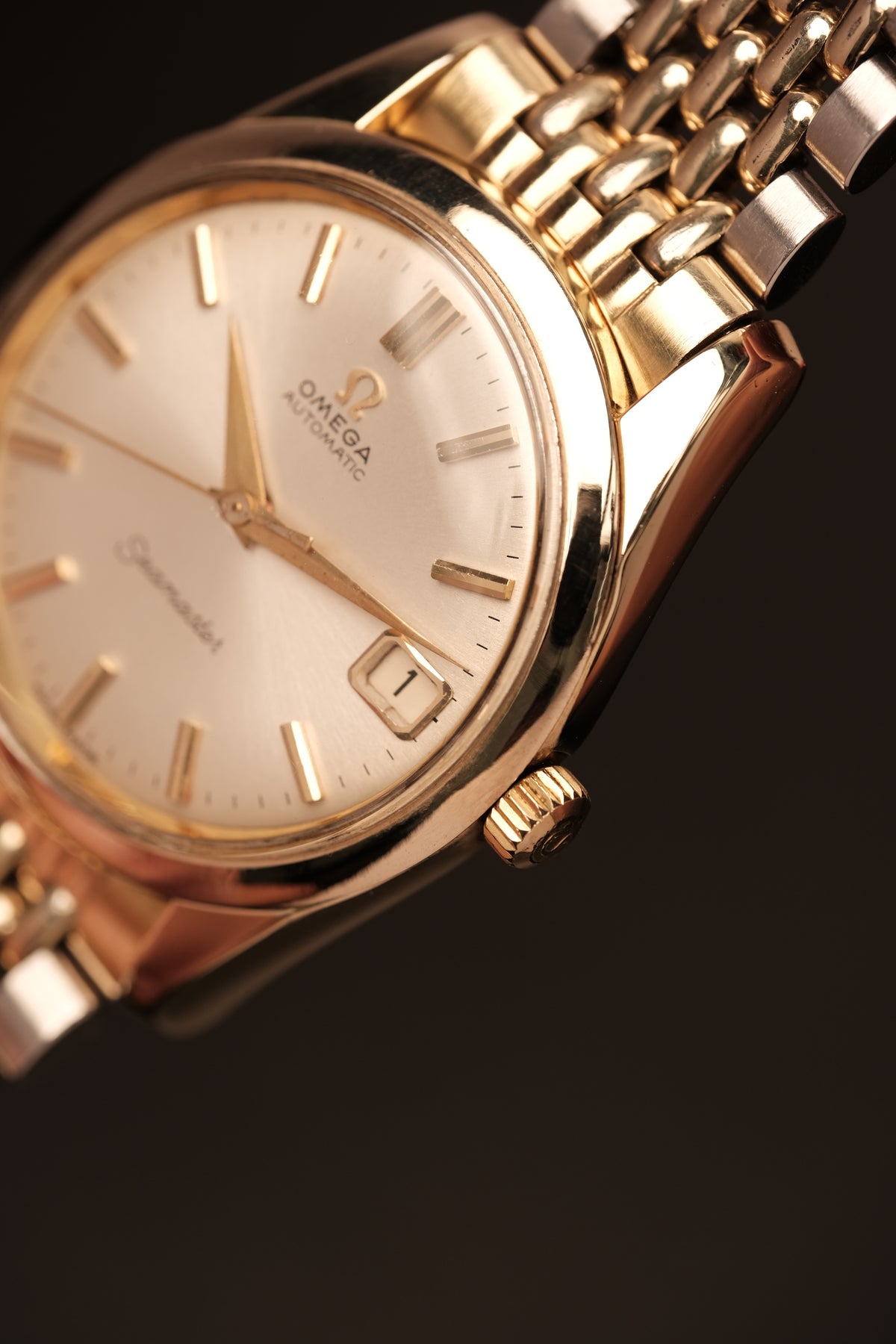 1963 Omega Seamaster Automatic Two-Tone REF. 166.010 + Beads of rice bracelet
