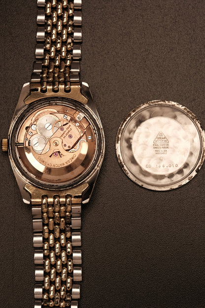 1963 Omega Seamaster Automatic Two-Tone REF. 166.010 + Beads of rice bracelet