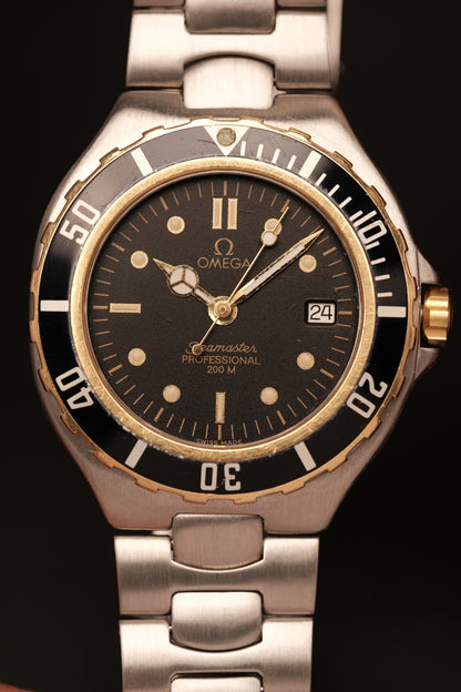 1991 Divers Omega Seamaster Two tone Professional 200m Quartz Vintage Pre Bond 36mm