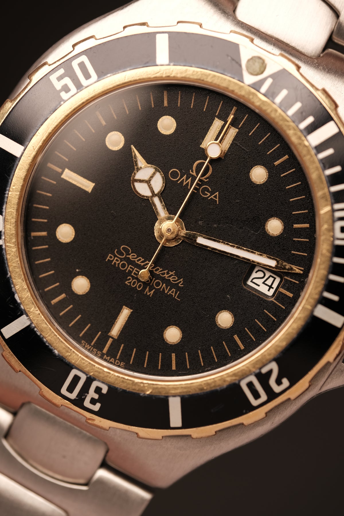1991 Divers Omega Seamaster Two tone Professional 200m Quartz Vintage Pre Bond 36mm