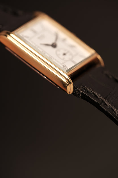 1981 SEIKO TANK ROMAN SUB-SECOND 1428-5020 (20X29MM)