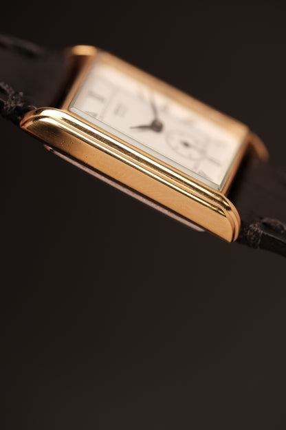 1981 SEIKO TANK ROMAN SUB-SECOND 1428-5020 (20X29MM)