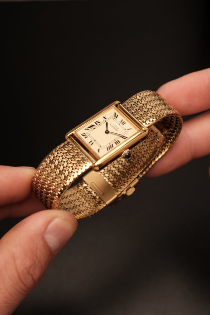 CARTIER MUST DE TANK VERMEIL (LM 23x31mm) ROMAN DIAL HAND WINDING 6020855