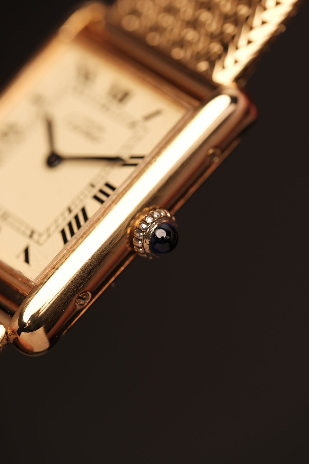 CARTIER MUST DE TANK VERMEIL (LM 23x31mm) ROMAN DIAL HAND WINDING 6020855