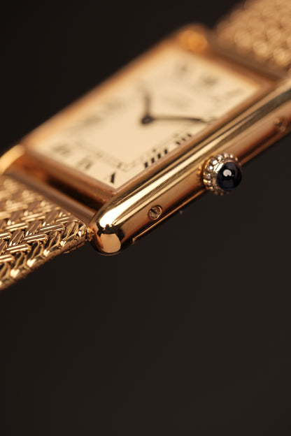 CARTIER MUST DE TANK VERMEIL (LM 23x31mm) ROMAN DIAL HAND WINDING 6020855