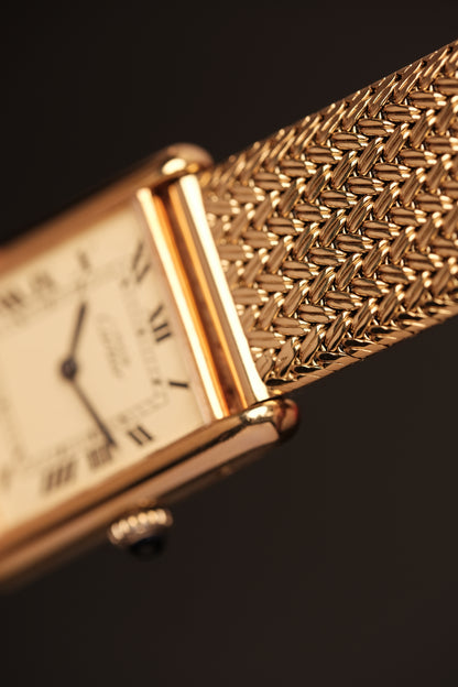 CARTIER MUST DE TANK VERMEIL (LM 23x31mm) ROMAN DIAL HAND WINDING 6020855