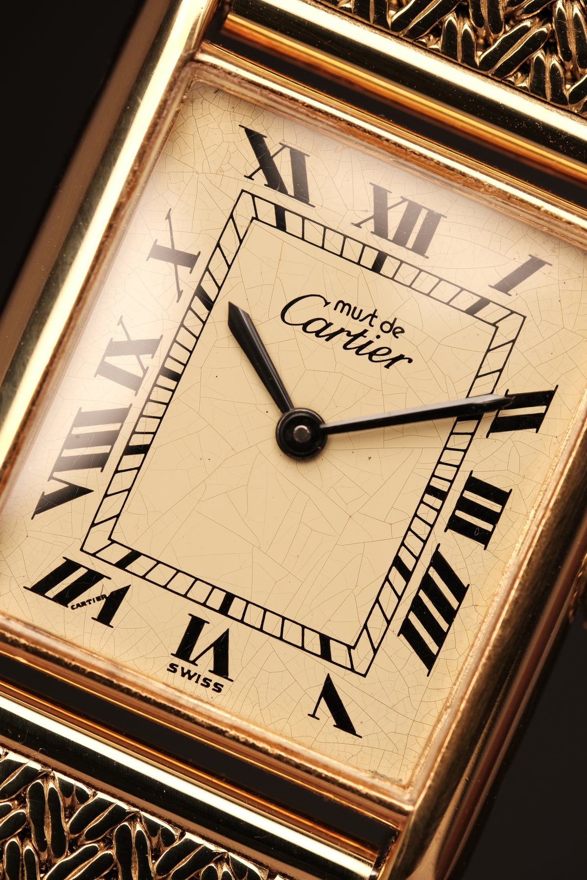 CARTIER MUST DE TANK VERMEIL (LM 23x31mm) ROMAN DIAL HAND WINDING 6020855