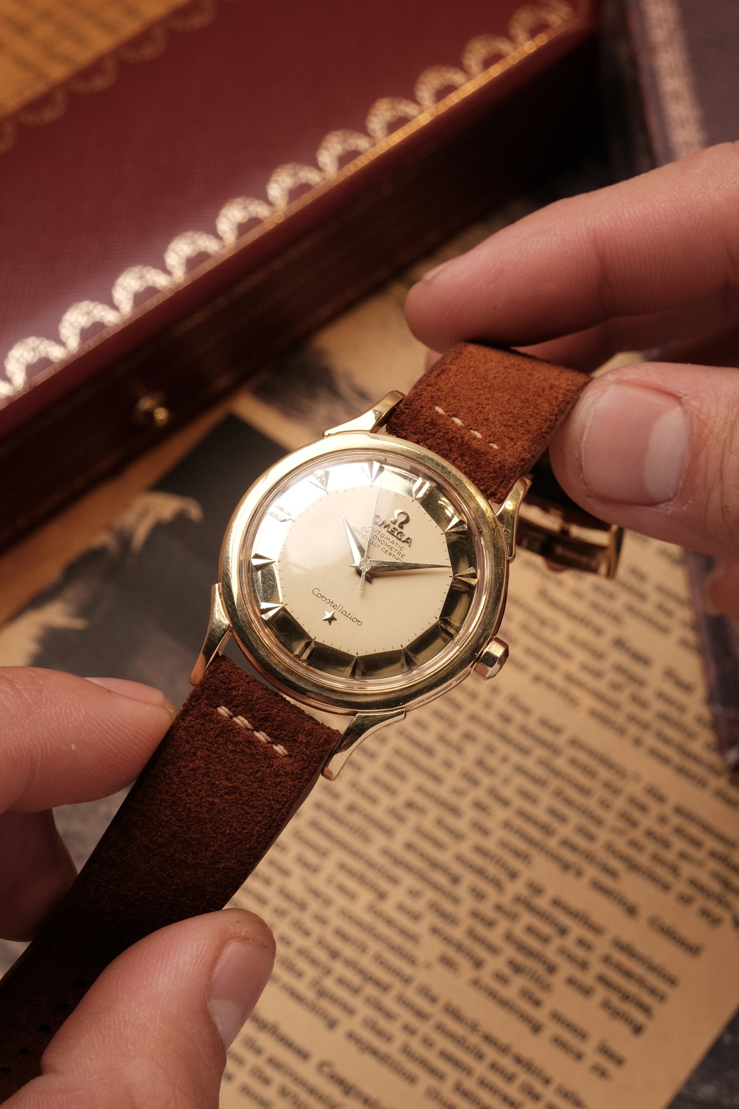 Vintage 1958 Omega Constellation Pie Pan De Luxe Arrow Head Ref 2852/2853 S.C