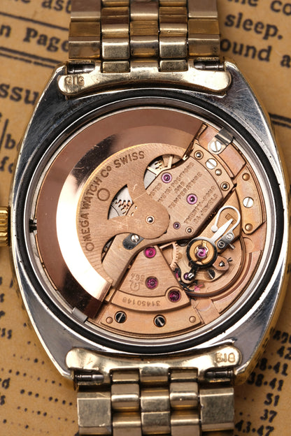 1969 OMEGA Constellation C-shape Day Chronometer Linen Champagne Dial - 168.017