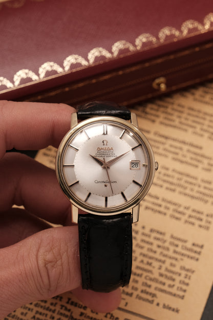 1966 OMEGA CONSTELLATION PIE PAN CHRONOMETER REF 168.010 Gold Cap