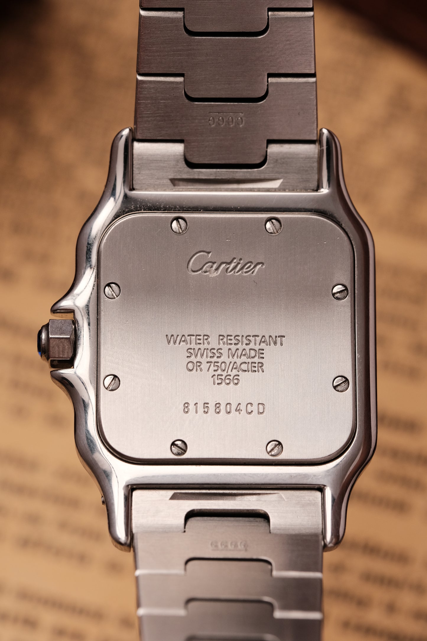 Cartier Santos Galbée 1566 Gold/Steel White Dial 29x41mm Y2K