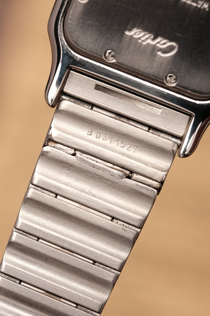 Cartier Santos Galbée 1566 Gold/Steel White Dial LM (29x41mm)