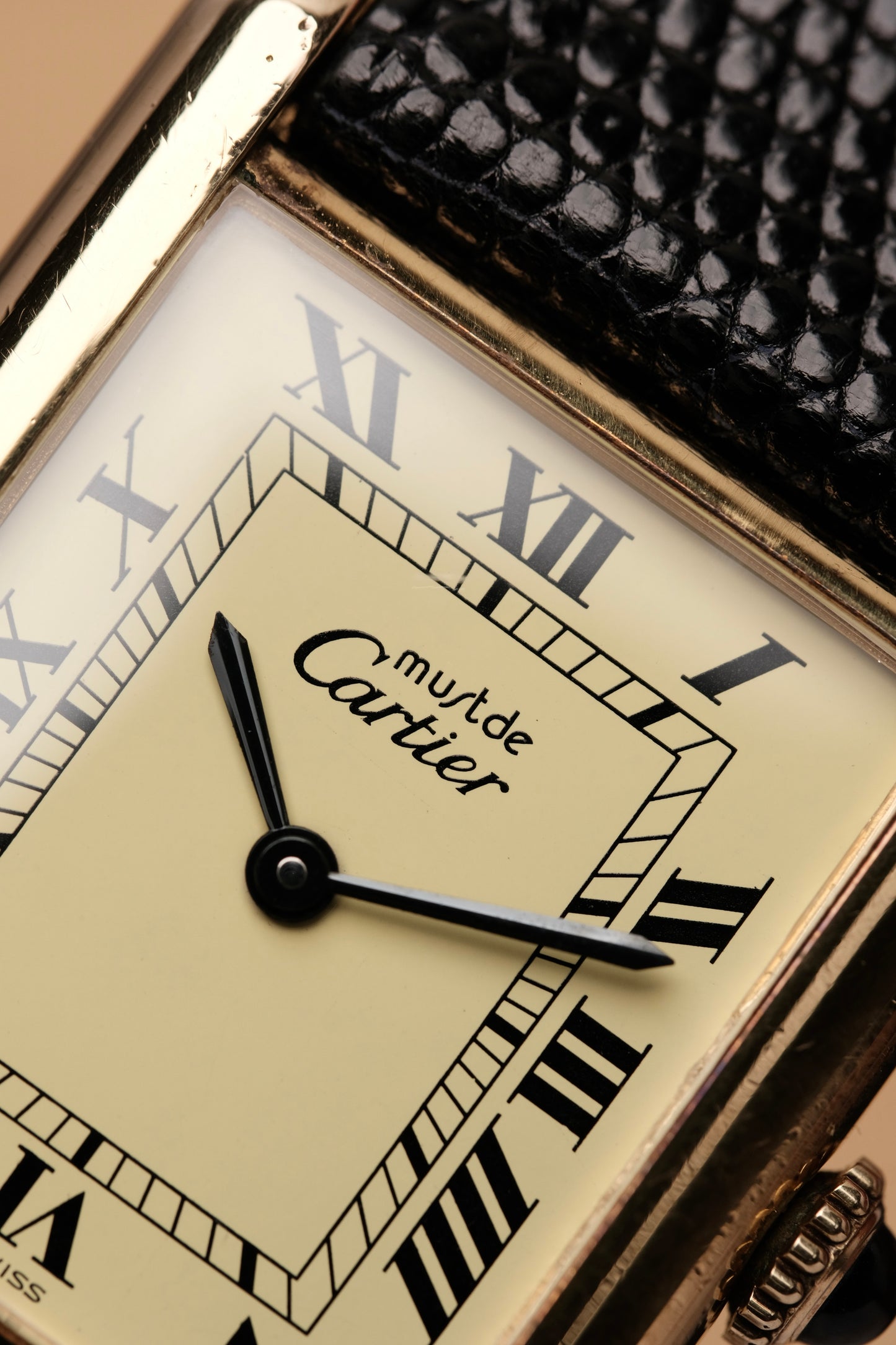 CARTIER MUST DE TANK VERMEIL (LM 23x31mm) ROMAN DIAL HAND WINDING 6115404