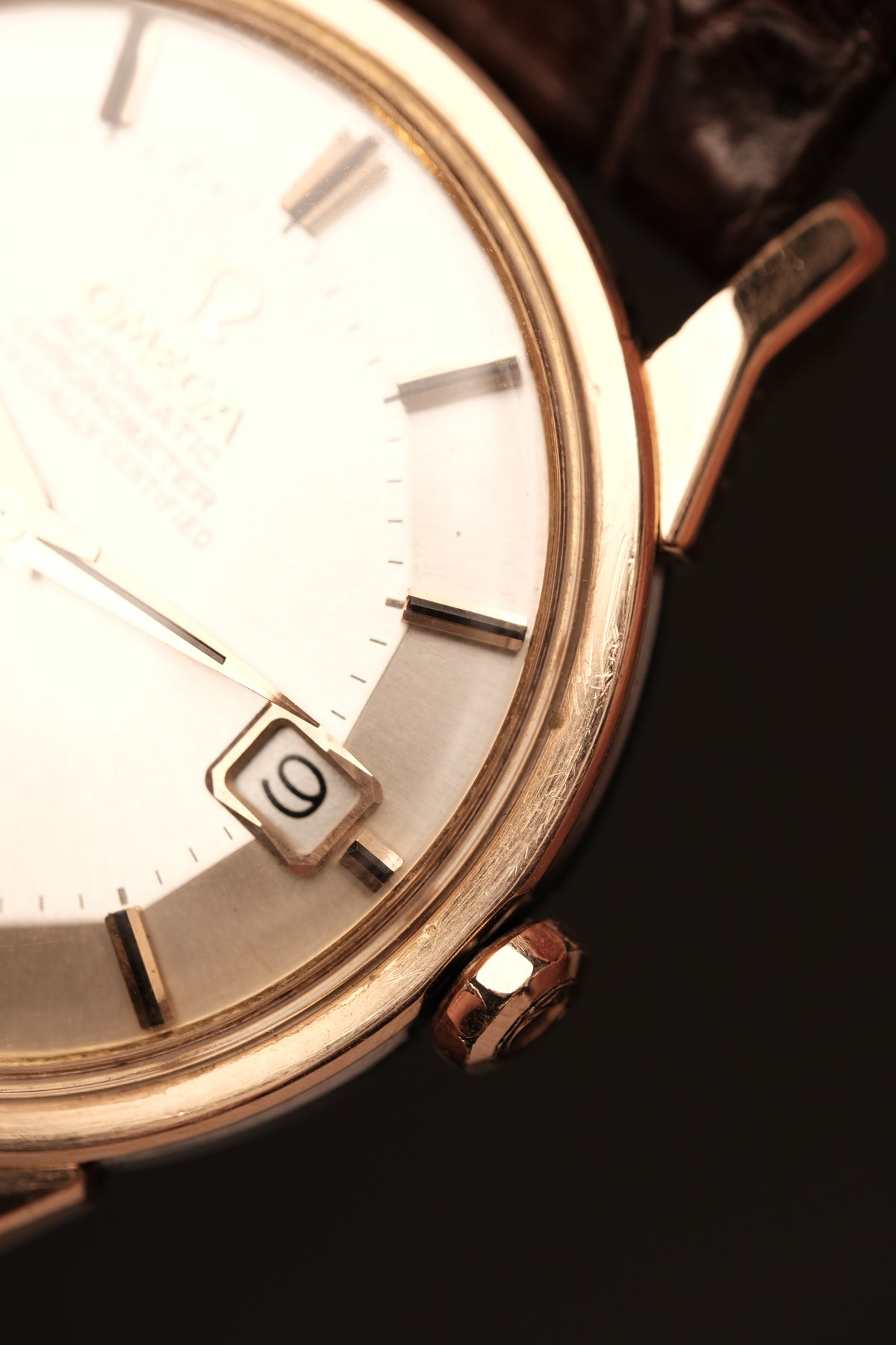 1964 OMEGA CONSTELLATION PIE PAN DOG LEG White Dial Rose Gold AUTOMATIC CHRONOMETER REF. 168.005