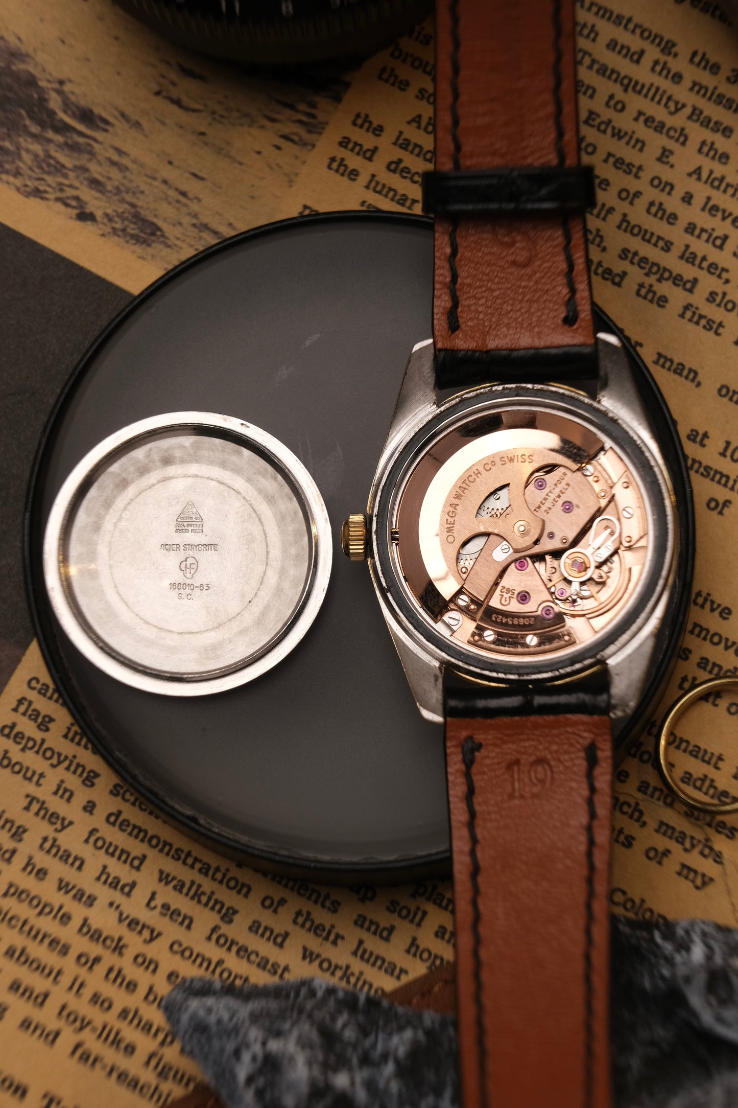 Vintage Omega Seamaster Automatic Pie Pan Dial Gold Capped 166.010-63 (Rare)