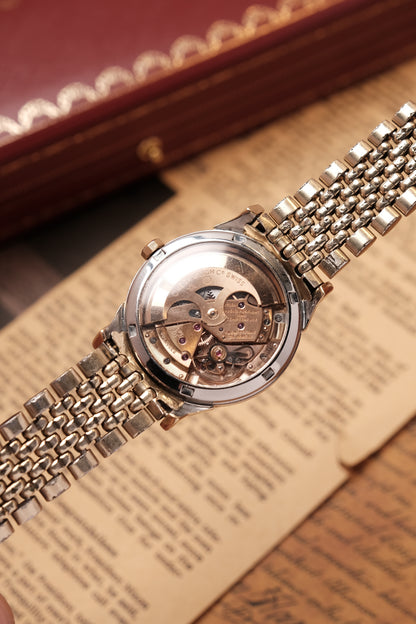 OMEGA CONSTELLATION PIE PAN DOG LEG GOLD AUTOMATIC CHRONOMETER REF. 168.005 (MOD CASE BACK)