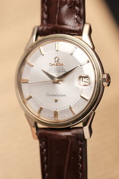 1966 OMEGA CONSTELLATION PIE PAN DOG LEG White Dial AUTOMATIC CHRONOMETER REF. 168.005