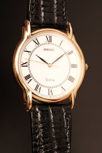 1989 Vintage  Seiko Dolce reference 5S21-8A00 Sweeping Hand 34MM