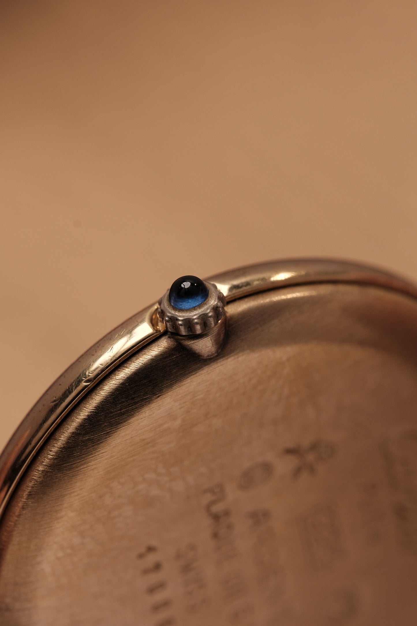 1990's  Cartier  Must Vendome LM Vermeil Quartz Gold Plated 30mm