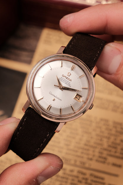 1966 OMEGA CONSTELLATION PIE PAN White Dial Rose Gold AUTOMATIC CHRONOMETER REF. 168.004