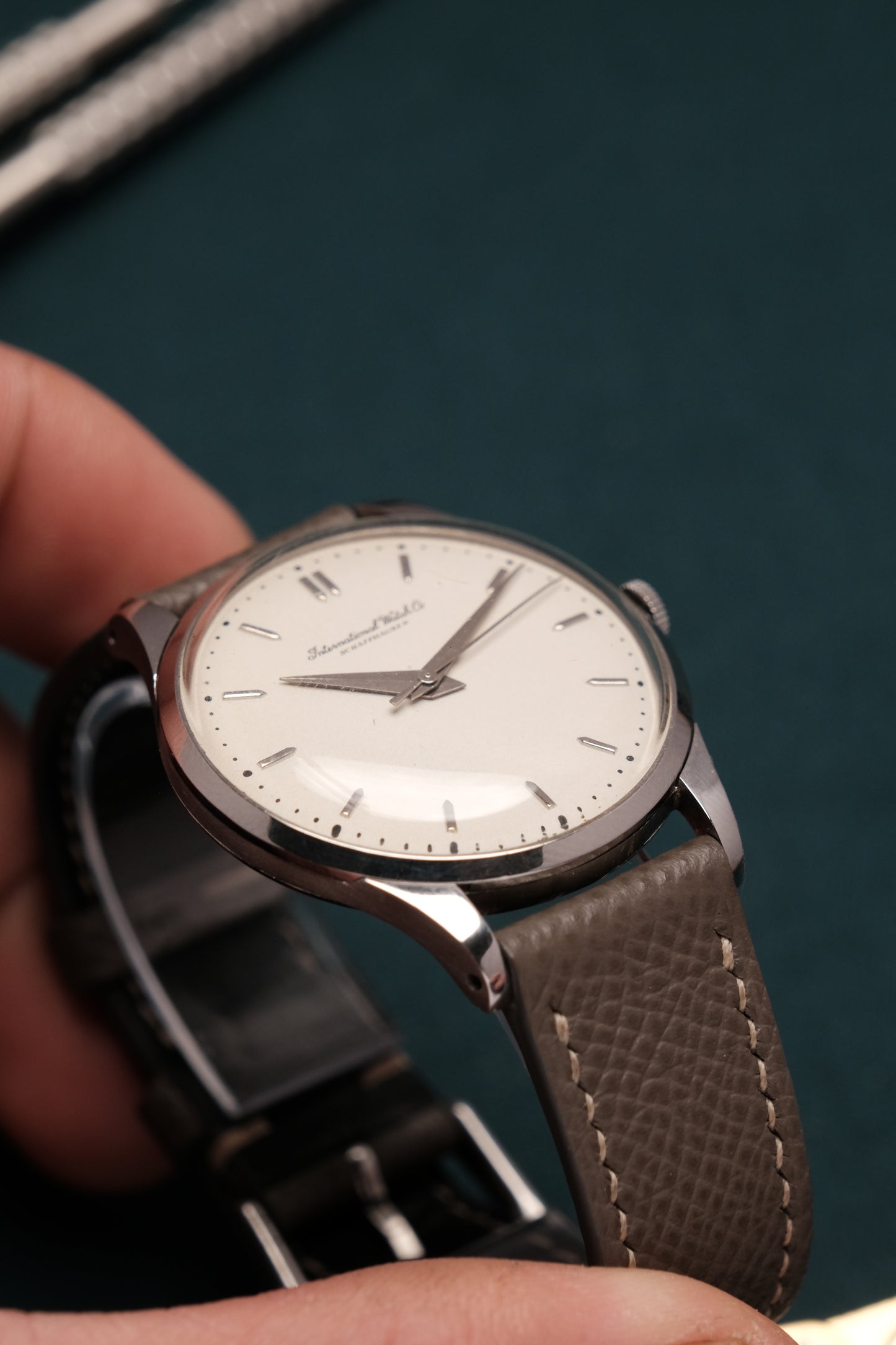 Calatrava IWC SCHAFFHAUSEN Cal.89 White Dial Hand Winding