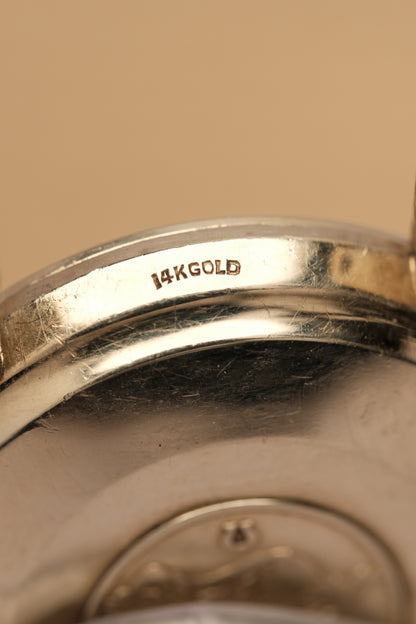 1967  14K Solid Gold Omega Seamaster De Ville reference LL 6590-1 34mm with Gold beads of rice bracelet