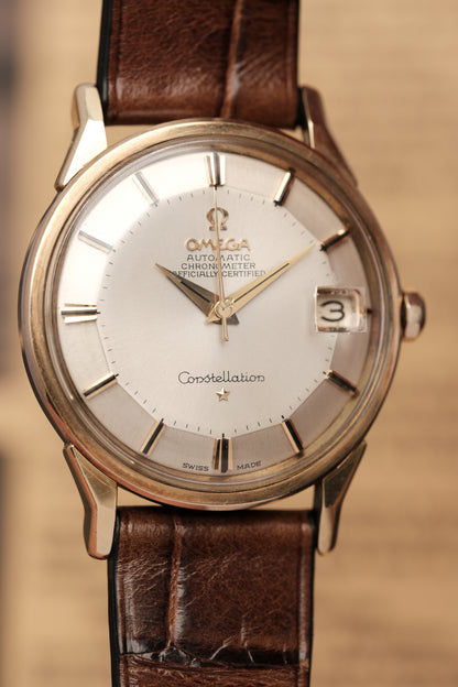 1964 OMEGA CONSTELLATION PIE PAN DOG LEG White Dial AUTOMATIC CHRONOMETER REF. 168.005