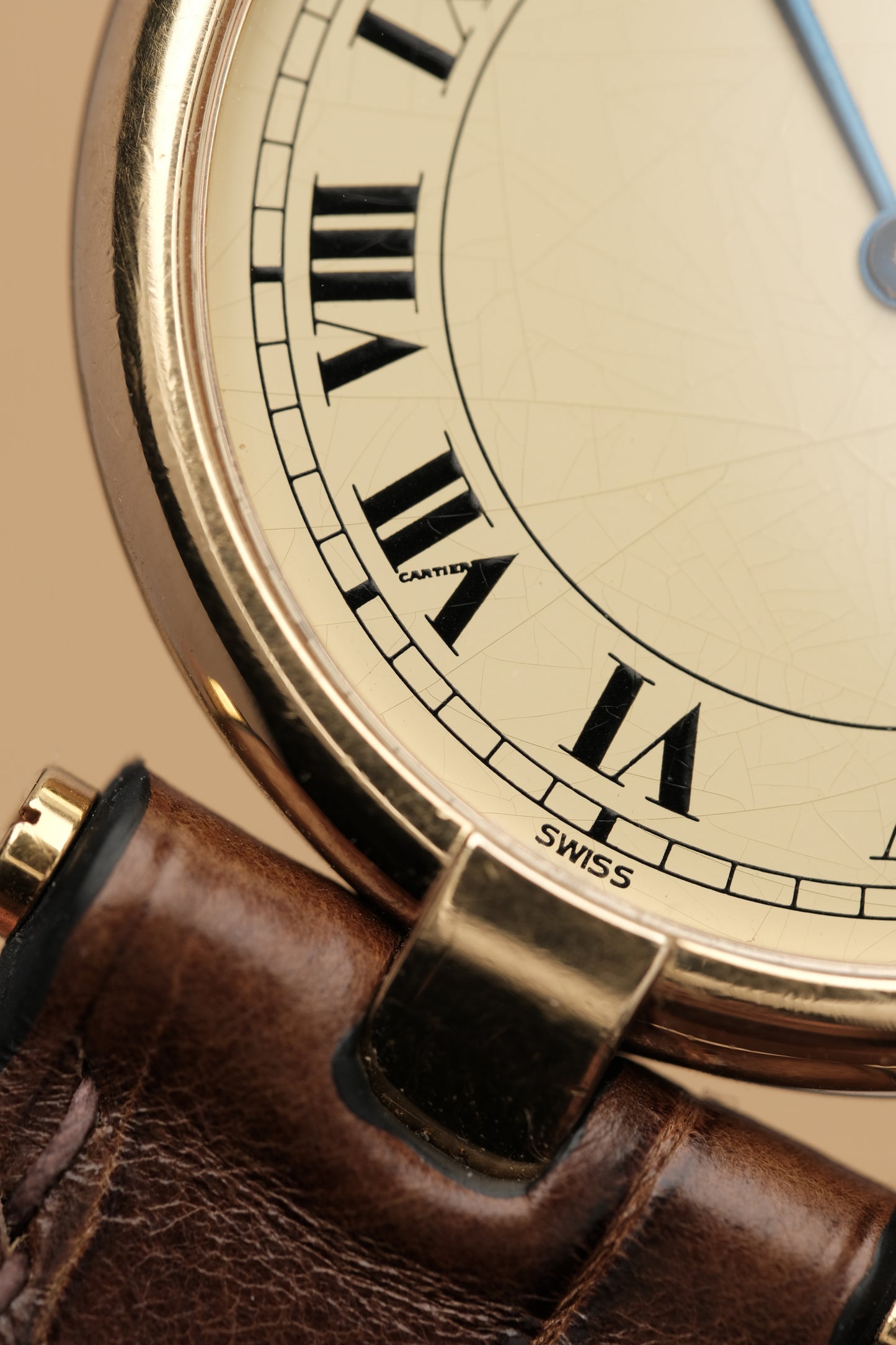 1990's Cartier Must Vendome LM Vermeil Quartz Gold Plated 30mm
