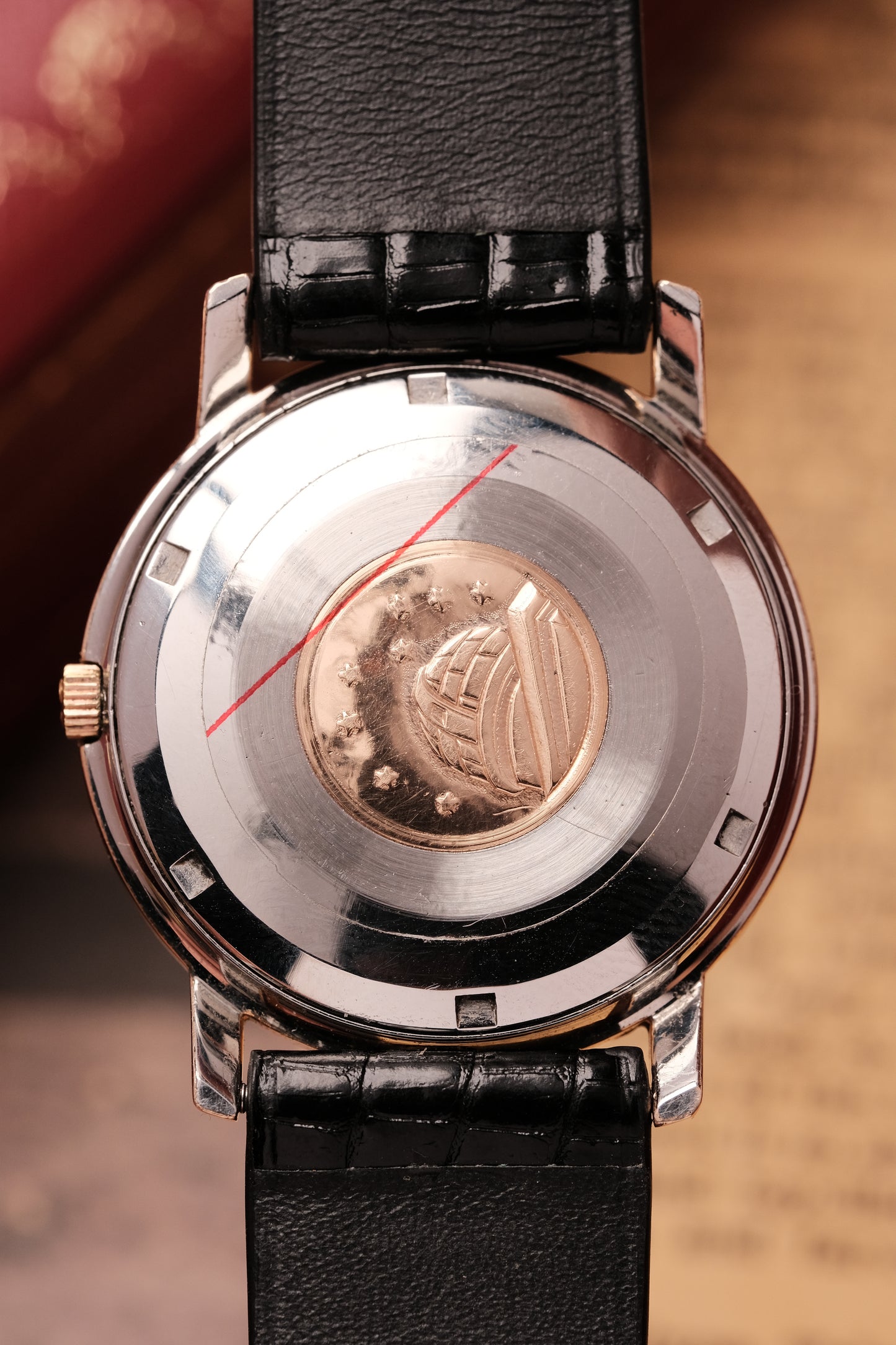 1967 OMEGA CONSTELLATION PIE PAN ROSE GOLD CHRONOMETER REF 168.010