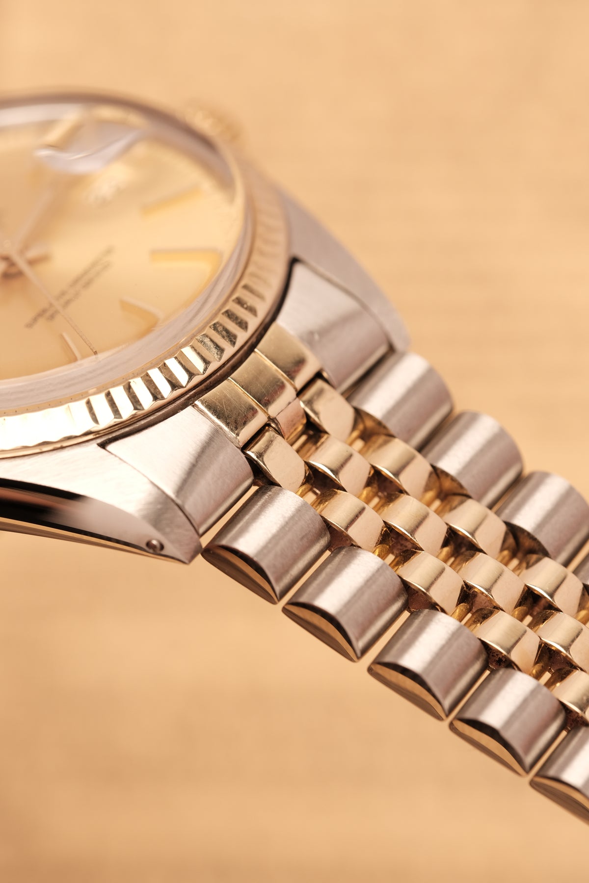 Rolex Datejust 36 16013 Two Tone 18k Yellow Gold Jubilee Bracelet Fluted Bezel + Box and Booklet
