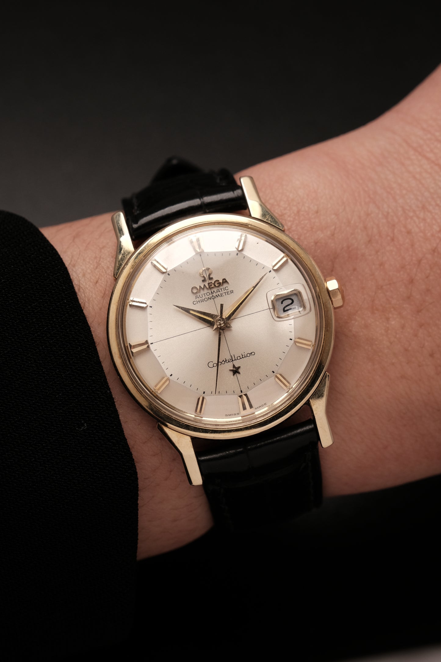 1963 OMEGA CONSTELLATION PIE PAN DOG LEG Cross Hair  Dial AUTOMATIC CHRONOMETER REF. 168.005