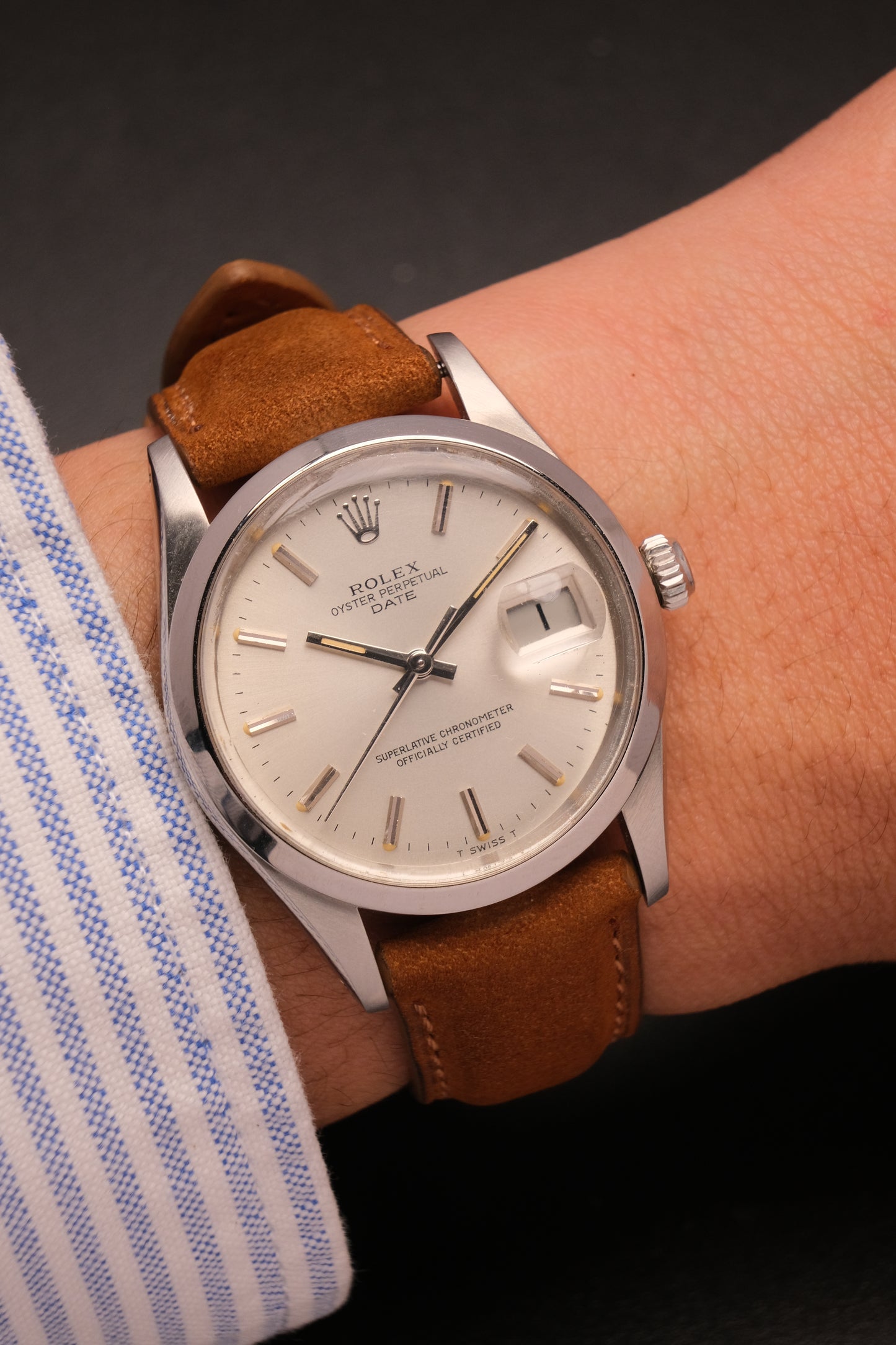 Vintage Rolex Oyster Date Ref 15000 Steel 34mm c 1981