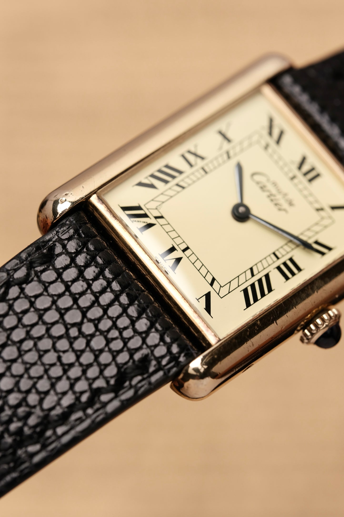 CARTIER MUST DE TANK VERMEIL (LM 23x31mm) ROMAN DIAL HAND WINDING 6115404