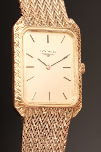 1978  Longines Vintage Tank Integrated Bracelet Hand Winding 832-1174
