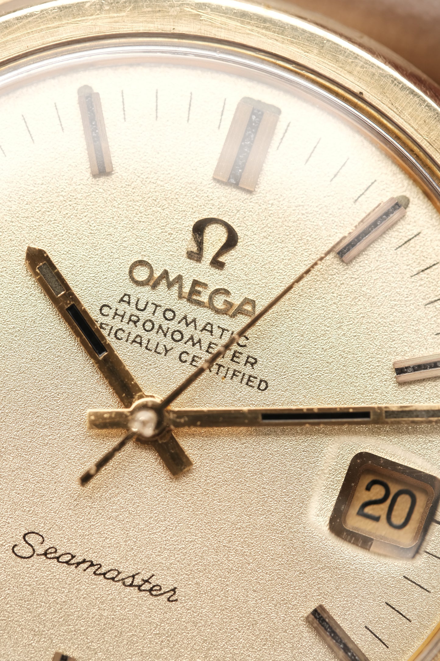 1968 Vintage Omega Seamaster Sparkle Dial Automatic 168.022 Jumbo 36mm Gold Capped Cal.564