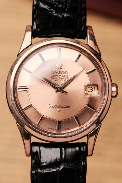 OMEGA CONSTELLATION PIE PAN Salmon Dial Rose Gold AUTOMATIC CHRONOMETER REF. 2943 3 SC
