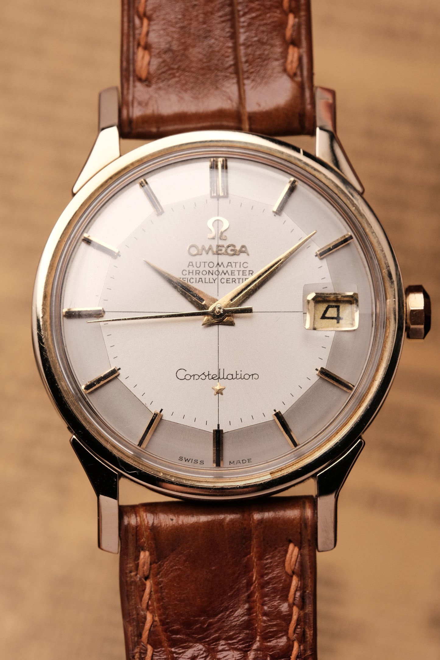 1967 OMEGA CONSTELLATION PIE PAN DOG LEG Cross Hair Dial AUTOMATIC CHRONOMETER REF. 168.005