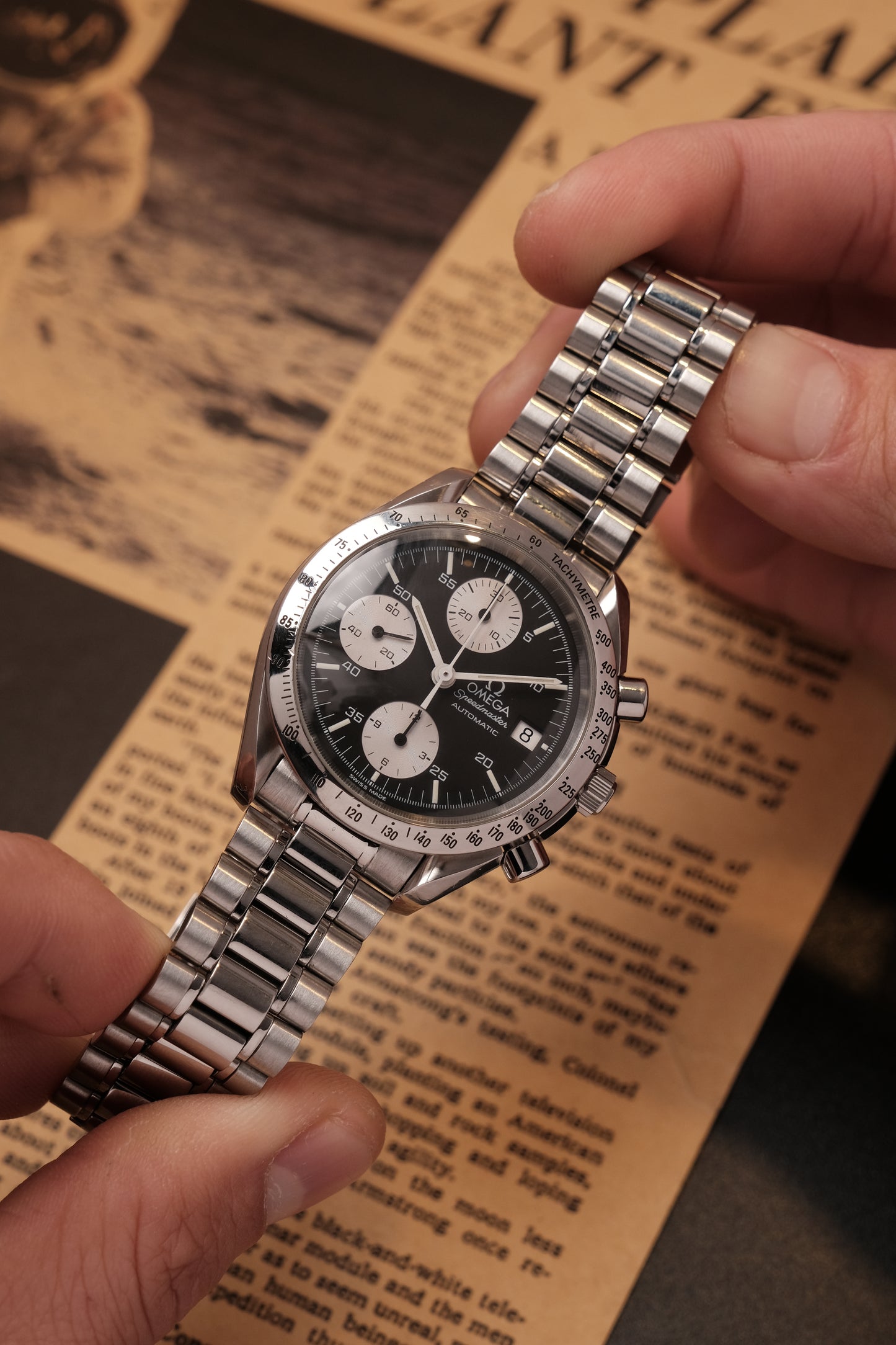 1998 Omega Speedmaster Reverse Panda Chronograph Automatic Date 3511.50 Cal. 1152