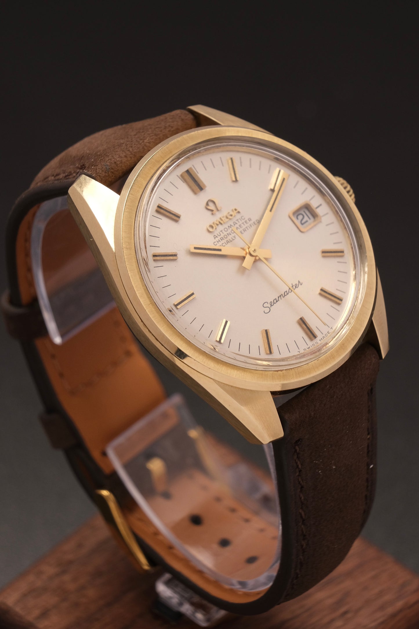 1960's Vintage Omega Seamaster Chronometer Automatic 168.022 Gold Capped Cal.564
