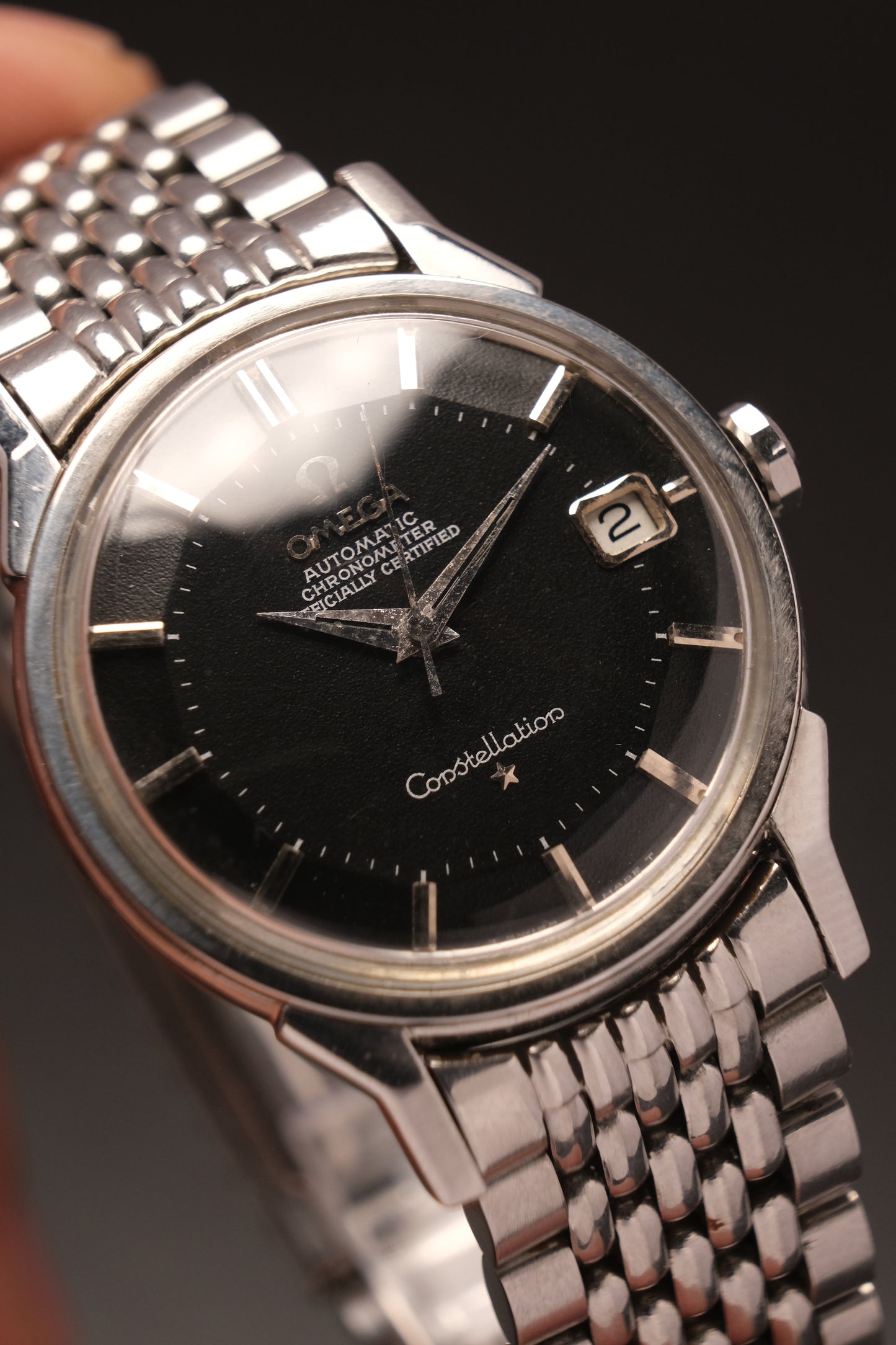 Omega Constellation Pie Pan Black Dial Chronometer  Ref. 168.005