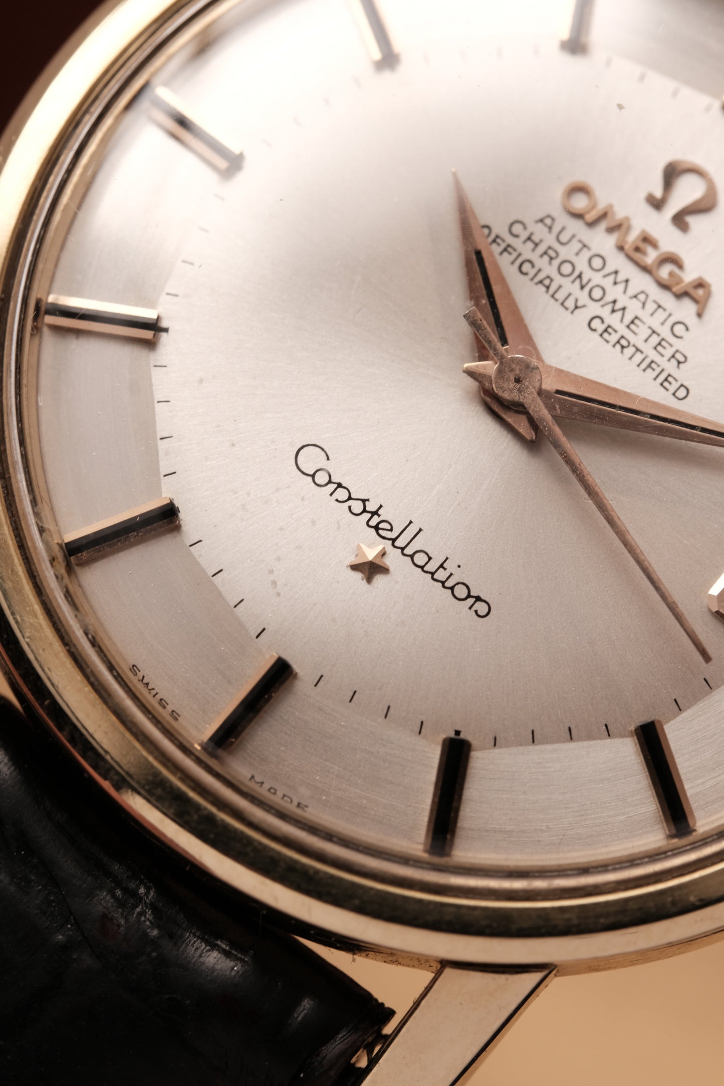 1966 OMEGA CONSTELLATION PIE PAN CHRONOMETER REF 168.010 Gold Cap
