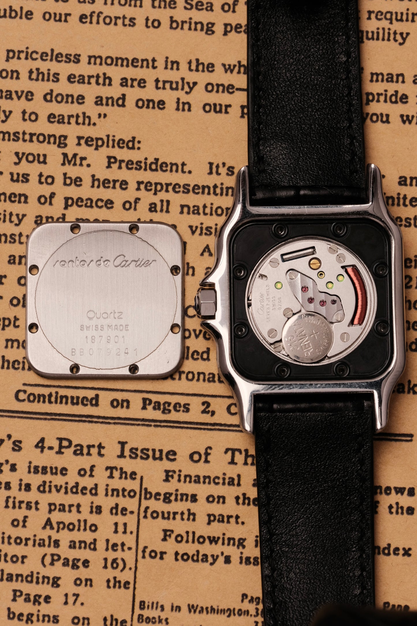 Cartier Santos Galbée Ref. 187901 29x41mm Soft Curved Case