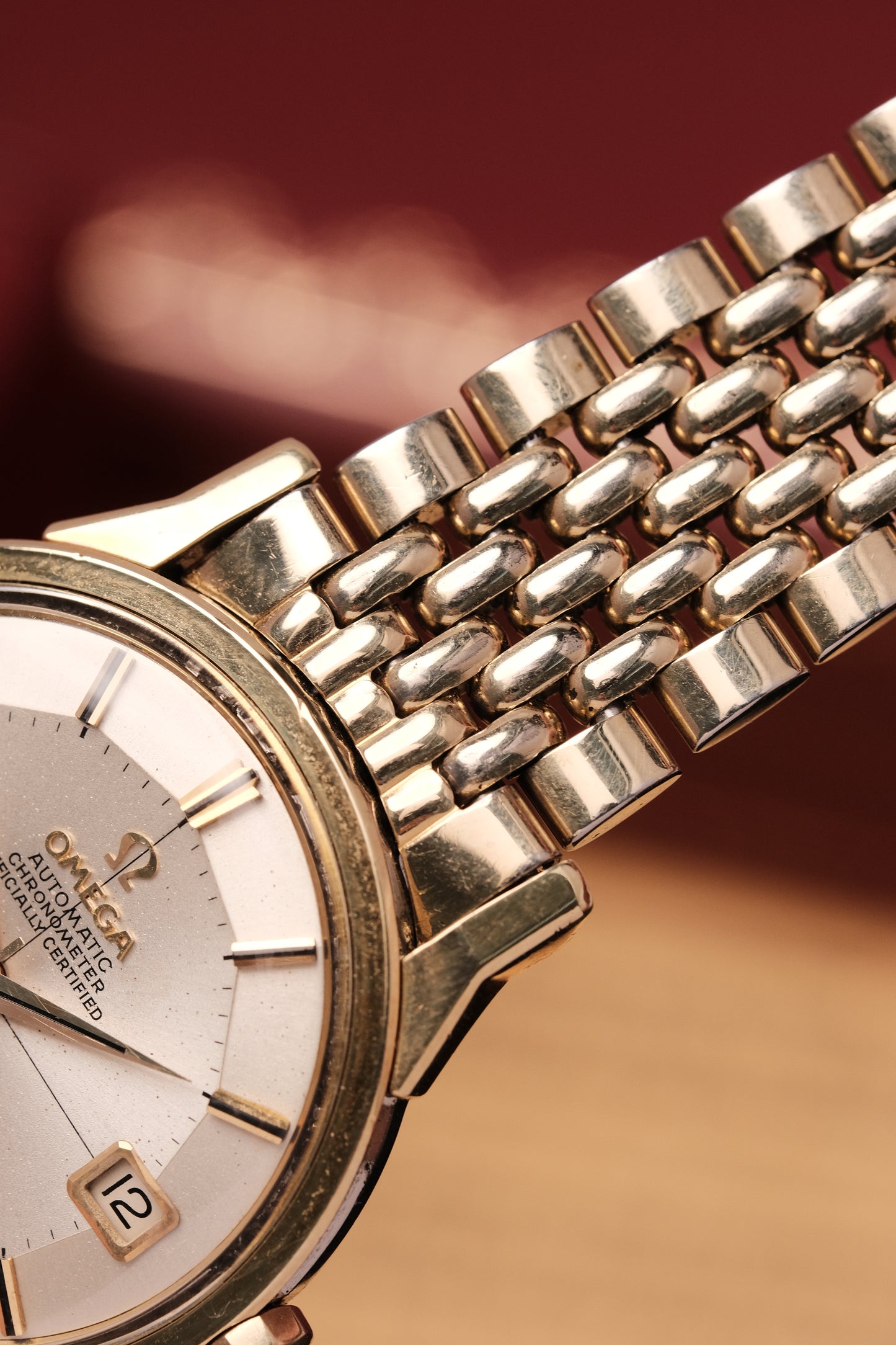 1966 OMEGA CONSTELLATION PIE PAN DOG LEG GOLD  CROSS HAIR DIAL AUTOMATIC CHRONOMETER REF. 14902-61 SC