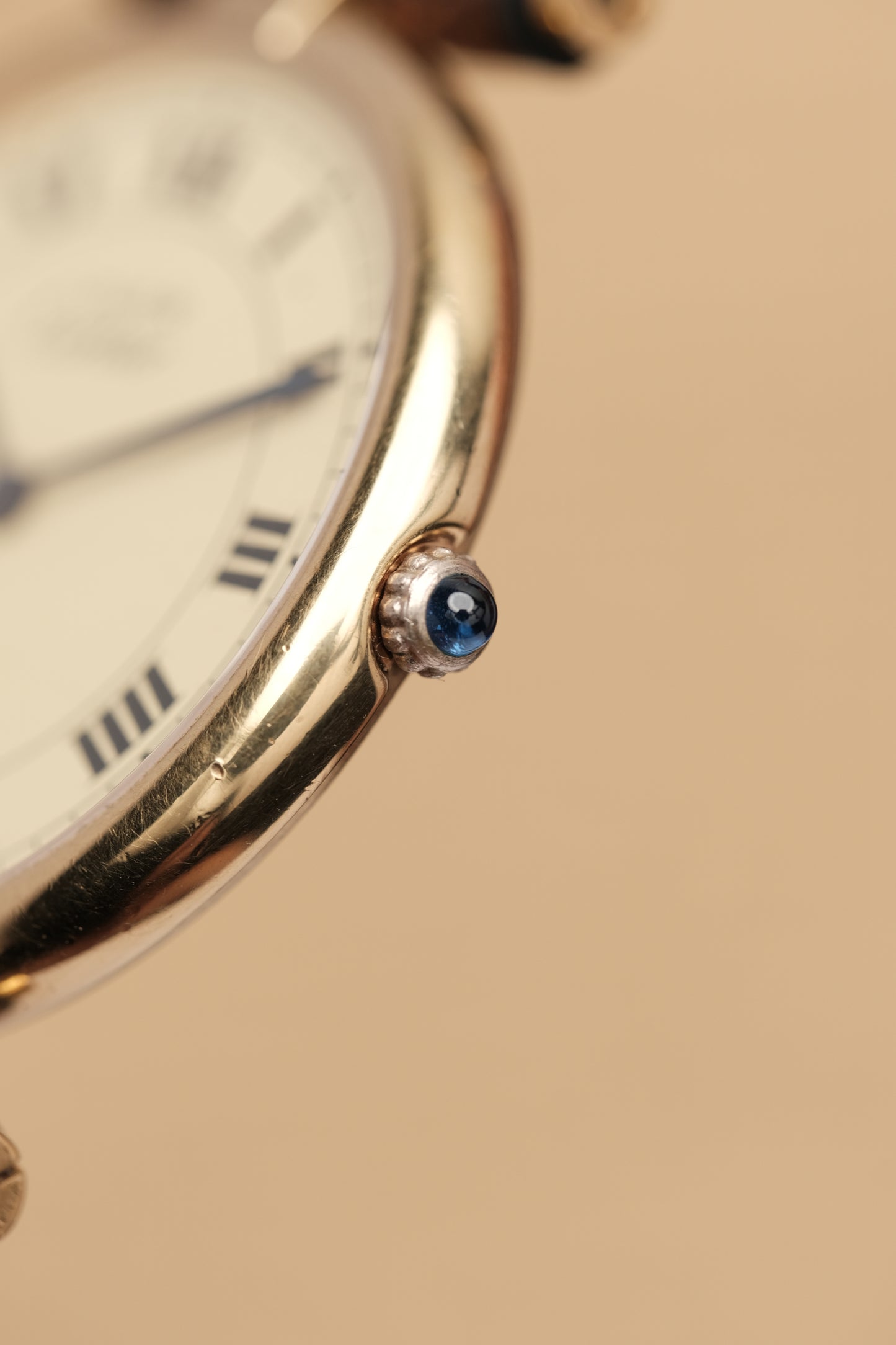 1990's Cartier Must Vendome LM Vermeil Quartz Gold Plated 30mm